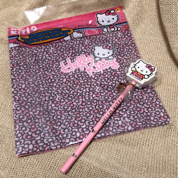 Hello Kitty book sleeve/cover and pencil set - Picture 1 of 4